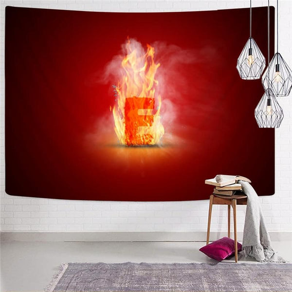 
Flame Tapiz Hip Hop Wall Tapestry Letter Rug Wall Decor Mandala Witchcraft New
                