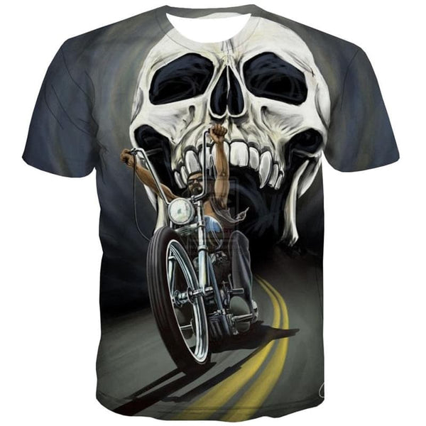 
Skull T shirt Men Motorcycle Shirt Print Hip Hop T-shirts 3d Street Anime Clothes
                
