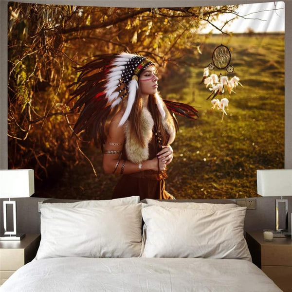 
Indios Tapestry Colorful Tenture Mandala Landscape Wall Tapestry Wall Hanging
                