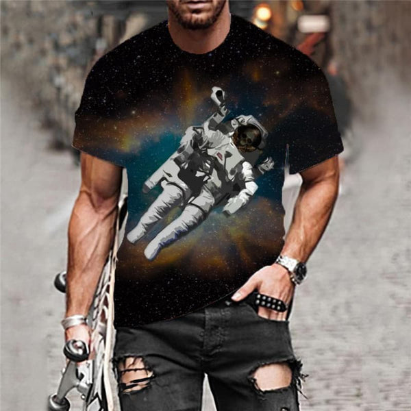 
Astronaut T-shirt Men Space Shirt Print Universe Tshirt Printed Galaxy T-shirts 3d
                