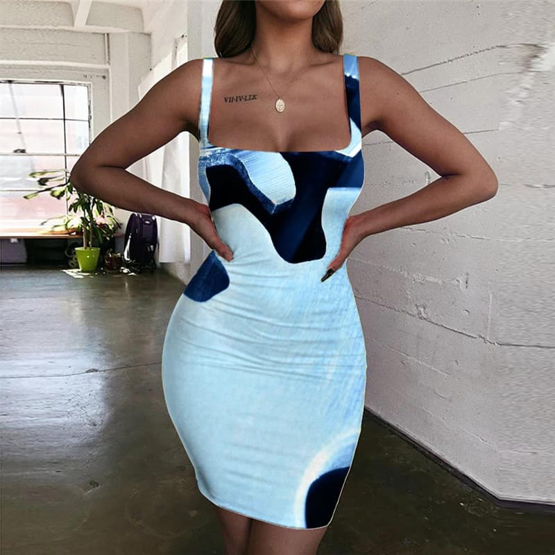 Metal Dress Women Engine Sundress Gear Bodycon Dress Punk Rock 3d Print