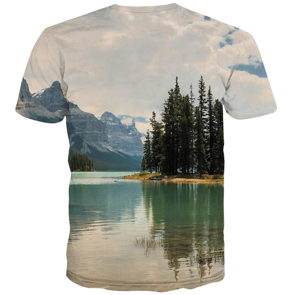 
Camping T shirts Men Sunset Tshirts Novelty Forest Tshirt Anime Flame Tshirts Cool
                