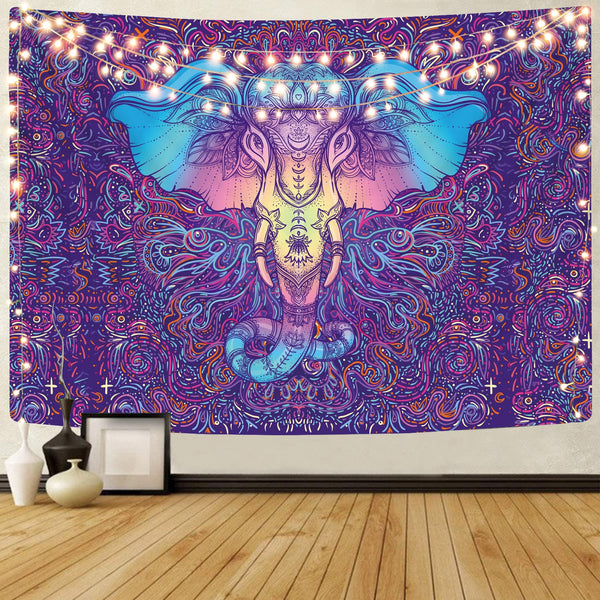 
Mandala Tapestry Psychedelic Tapestries Elephant Tenture Mandala meditation Wall Tapestry
                