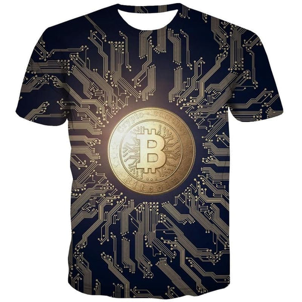 
Bitcoin T shirt Men Retro Tshirt Printed Black T-shirts 3d Harajuku Funny T shirts
                