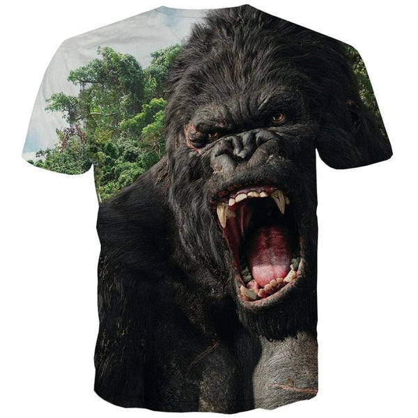 
Orangutan T-shirt Men Animal Shirt Print Ferocious Anime Clothes Harajuku Tshirts Casual
                