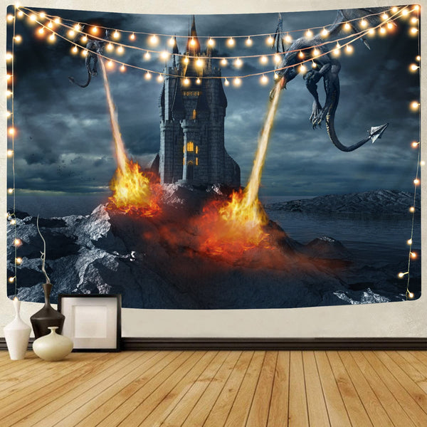 
lion Tapiz animal Wall Tapestry Beast Rug Wall wild Tenture Mandala Decor
                