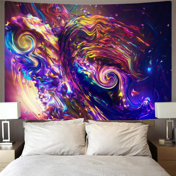 
Galaxy Tapiz Space Rug Wall Universe Tapestries Colorful Wall Tapestry Dizziness Tenture Mandala
                