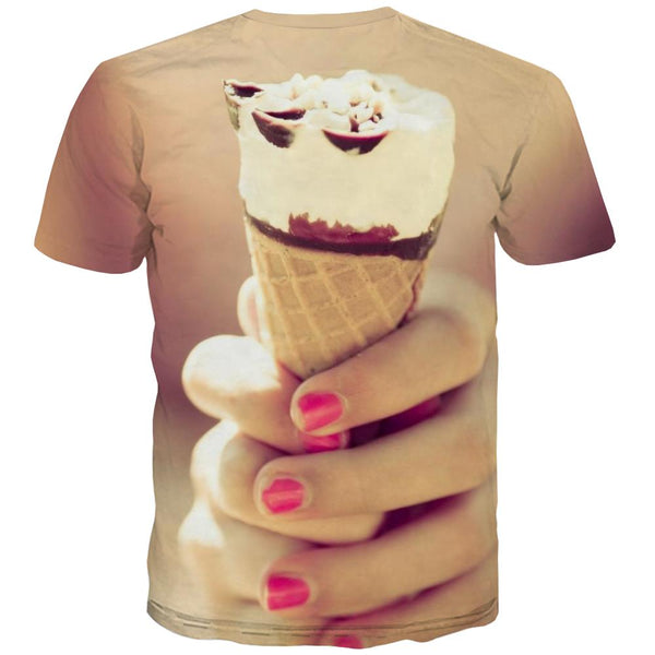 
Sweet T shirts Men Gourmet T-shirts 3d Icecream Tshirt Printed Colourful Tshirts Casual
                