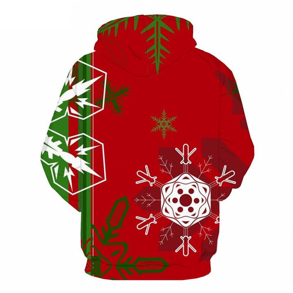 
Christmas Hoodie Men New Year Hoodie Print Snowflake 3d Printed Party Hoody Anime
                