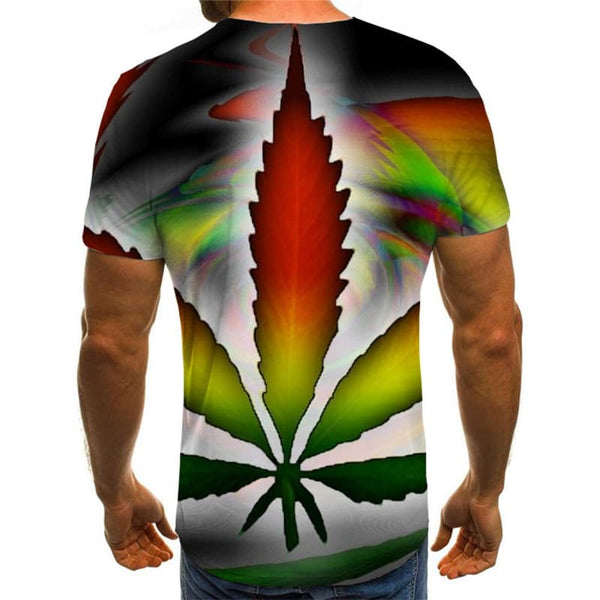 
Smoke T shirt Men Colorful Shirt Print Leaves Anime Clothes Colorful Tshirt Printed
                