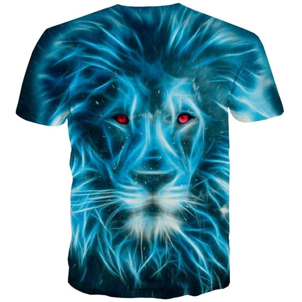 
Lion T-shirt Men Animal Anime Clothes Abstract Tshirt Printed Harajuku Tshirts Casual
                