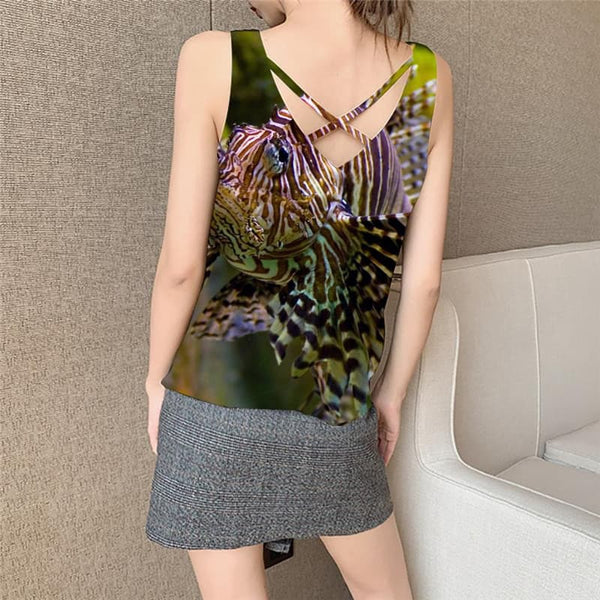 
Fish Tank-Top women Gothic Sleeveless 3d Animal Funny Top Funny Anime Clothes Tropical Tank Tops Casual
                