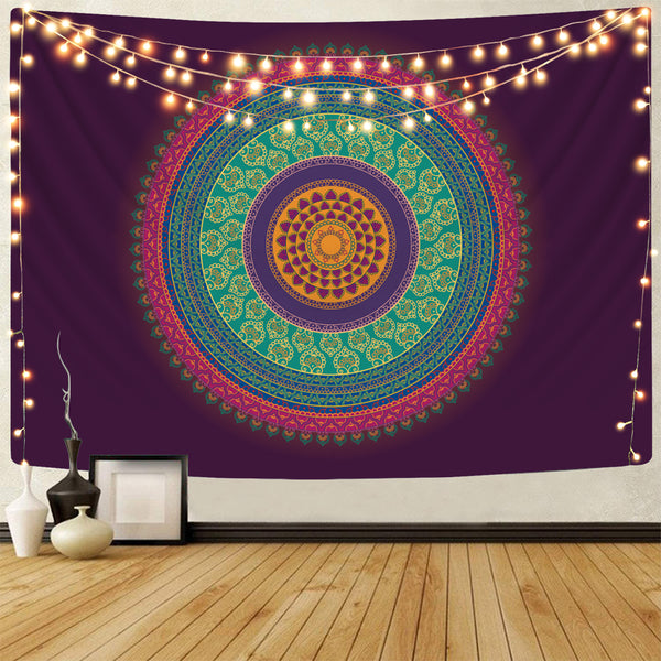 
Mandala Tapestry Psychedelic Wall Tapestry flower Home Tapestrys purple Rug Wall galaxy Tapestries
                