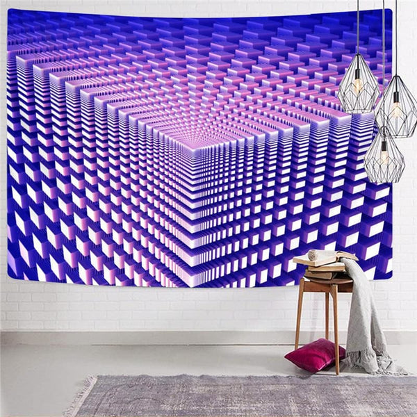 
Geometric Tapestry Psychedelic Rug Wall Vortex Home Tapestrys Purple Wall Tapestry
                