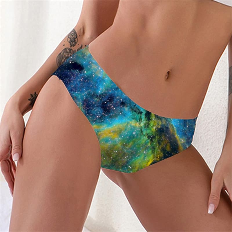 Galaxy Panties Women Space Lingerie Female Universe Sexy Nebula Underwear