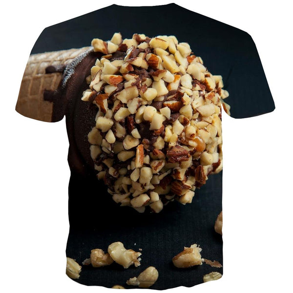 
Sweet T shirts Men Gourmet Tshirts Cool Icecream Shirt Print Colourful T shirts Funny
                