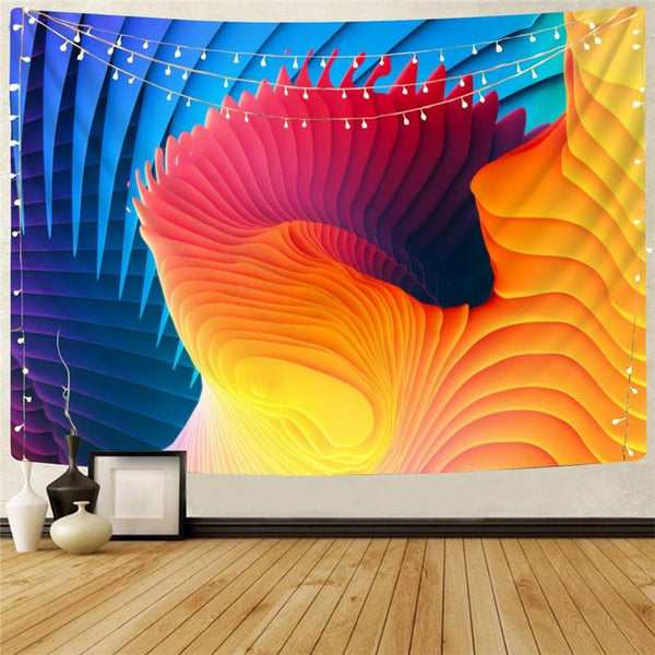 Abstract Tapestry Psychedelic Tapestries Colorful Tenture Mandala Wall Hanging