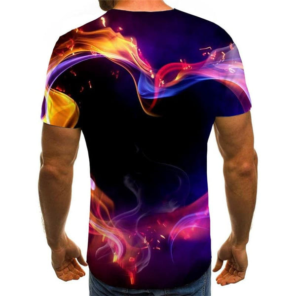 
Flame T shirt Men Love Shirt Print Romantic Anime Clothes Couples Tshirt Printed
                