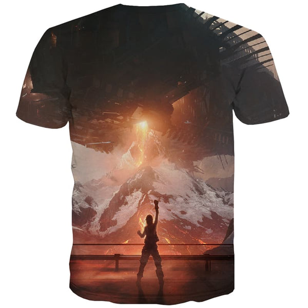 
War T shirts Men Flame T shirts Funny Military Tshirt Printed Mountain Tshirts Casual
                