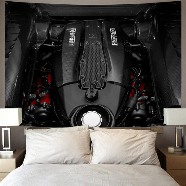 
Metal Tapiz Engine Wall Tapestry Gear Tenture Mandala Engine Tapestries Punk Home Tapestrys
                