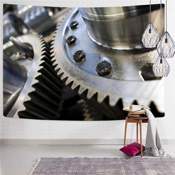 
Metal Tapestry Engine Home Tapestrys Gear Tenture Mandala Harajuku Wall Tapestry
                