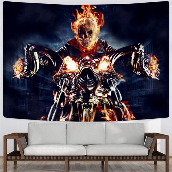 
Skull Tapiz Punk Tenture Mandala Flame Home Tapestrys Motorcycle Tapestries
                