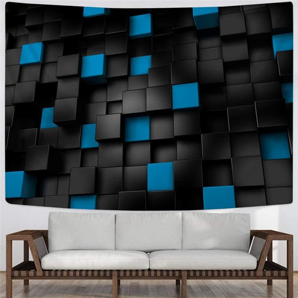 
Geometric Tapestry Psychedelic Wall Tapestry Vortex Tenture Mandala Black Home Tapestrys Stereoscopic Rug Wall
                