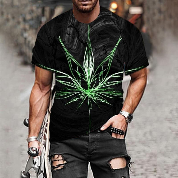 
Leaves T-shirt Men Colorful Tshirts Casual Rainbow Shirt Print Harajuku T-shirts 3d
                