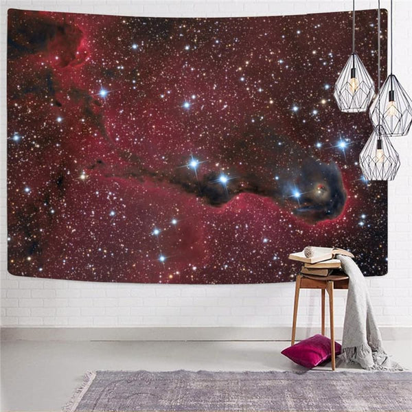
Galaxy Tapestry Space Home Tapestrys Universe Rug Wall Red Tenture Mandala
                