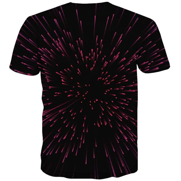 
Abstract T-shirt Men Psychedelic T shirts Funny Meteor Shower Tshirt Printed Black Tshirts Novelty - KYKU
                