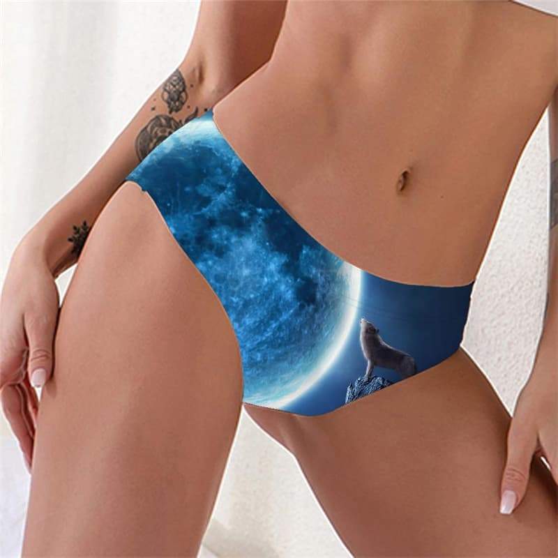 Wolf Panties Women Animal Knickers Anime Lingerie Female Cloud Underwear - KYKU