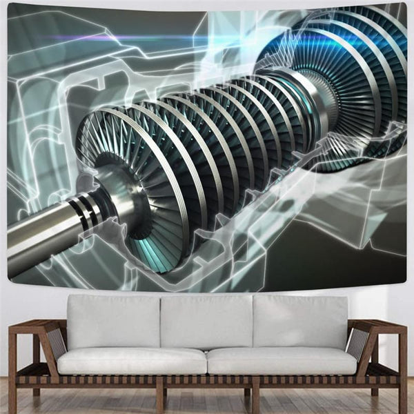 
Metal Tapiz Engine Wall Tapestry Gear Tapestries Motorcycle Tenture Mandala
                