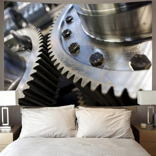 
Metal Tapestry Engine Home Tapestrys Gear Tenture Mandala Harajuku Wall Tapestry
                