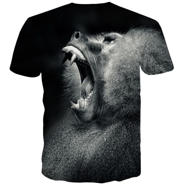 
Animal T shirts Men Orangutan T-shirts Graphic Terror T shirts Funny Harajuku Tshirts Cool Black Tshirt Anime - KYKU
                
