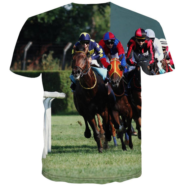 
Borse T shirts Men Competition Tshirt Anime Raced Shirt Print Equestrian T-shirts 3d
                