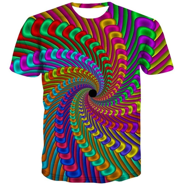 
Dizziness T-shirt Men Colorful Anime Clothes Gradient Tshirts Casual Rainbow Funny T shirts
                