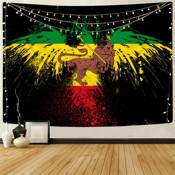 Lion Tapestry Animal Tenture Mandala Anime Rug Wall Rock Tapestries Colorful Home Tapestrys