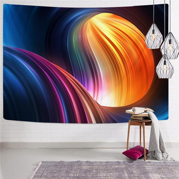
Geometric Tapiz Psychedelic Home Tapestrys Vortex Tenture Mandala Color Tapestries
                