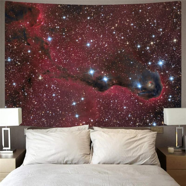 
Galaxy Tapestry Space Home Tapestrys Universe Rug Wall Red Tenture Mandala
                