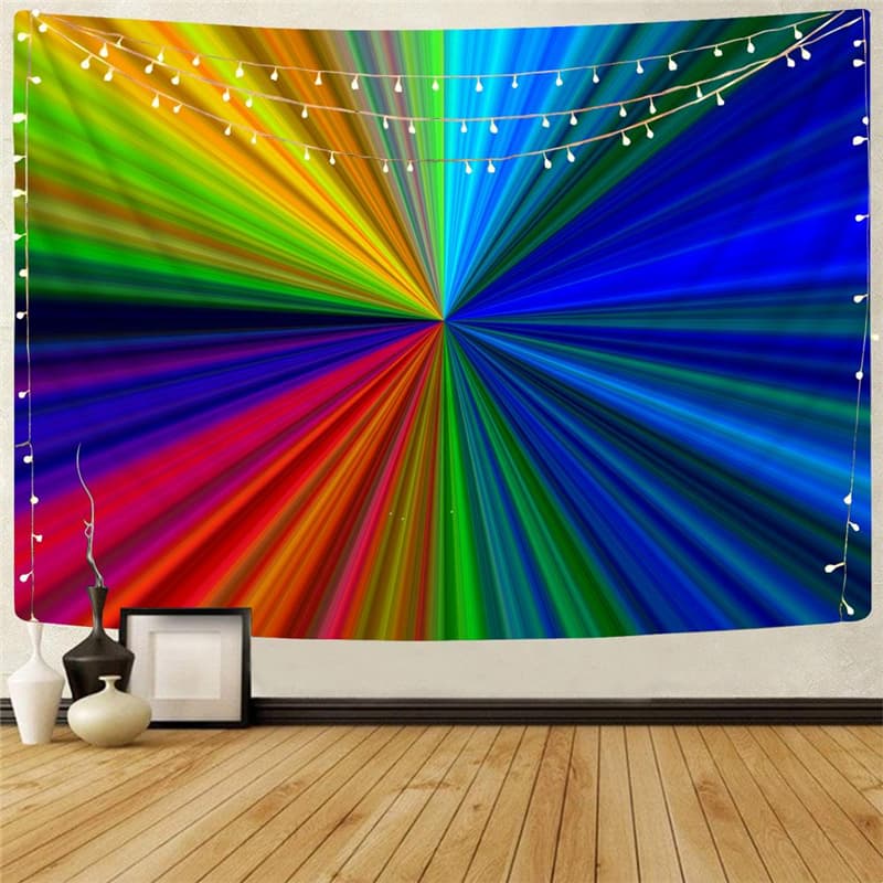 Colorful Tapiz Abstract Home Tapestrys Street Tenture Mandala Dizziness Tapestries