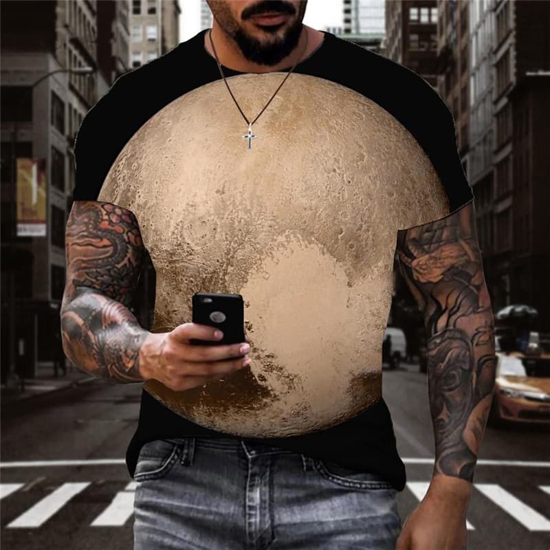 Pluto T shirt Men Retro Tshirt Printed Harajuku Shirt Print Mens Clothing