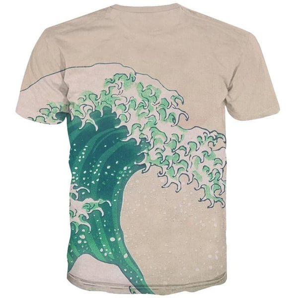 
Waves T shirt Men Sail Tshirt Printed Ocean T-shirts 3d Harajuku Funny T shirts
                
