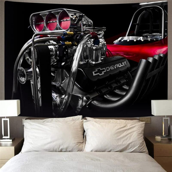
Metal Tapiz Engine Rug Wall Gear Tenture Mandala Motorcycle Home Tapestrys
                