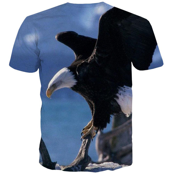 
USA T shirts Men Animal Tshirt Anime Raptor Tshirts Casual Fly T-shirts Graphic Eagle Tshirt Printed
                