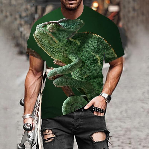 
Lizard T-shirt Men Animal T-shirts 3d Harajuku Tshirts Casual Funny Anime Clothes
                