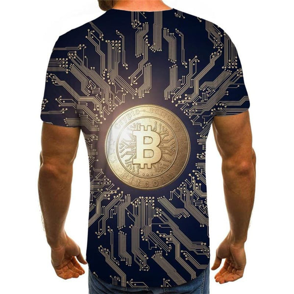 
Bitcoin T shirt Men Retro Tshirt Printed Black T-shirts 3d Harajuku Funny T shirts
                