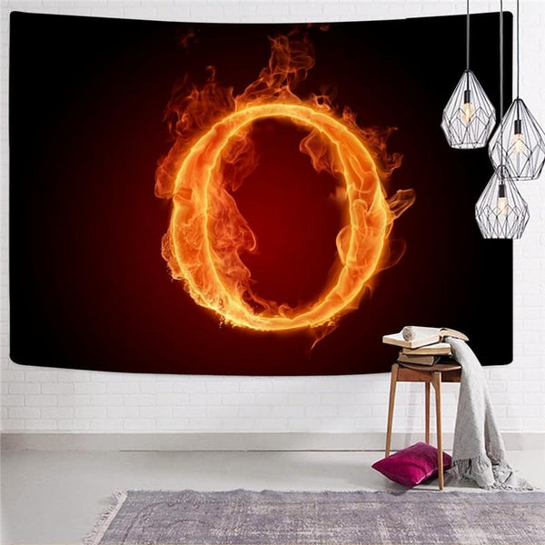 
Flame Tapestry The Letter O Rug Wall Couple Tenture Mandala Wall Hanging Mandala
                
