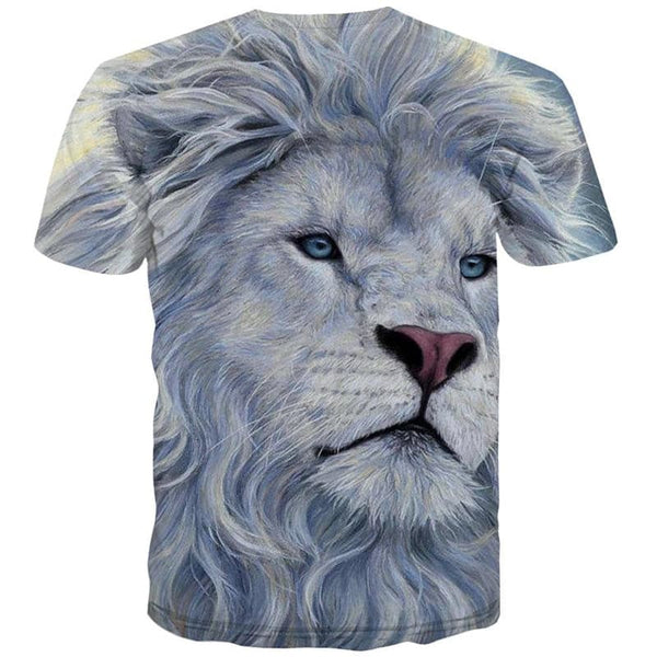 
Lion T-shirt Men Animal Shirt Print Painting T-shirts 3d White Tshirt Printed
                