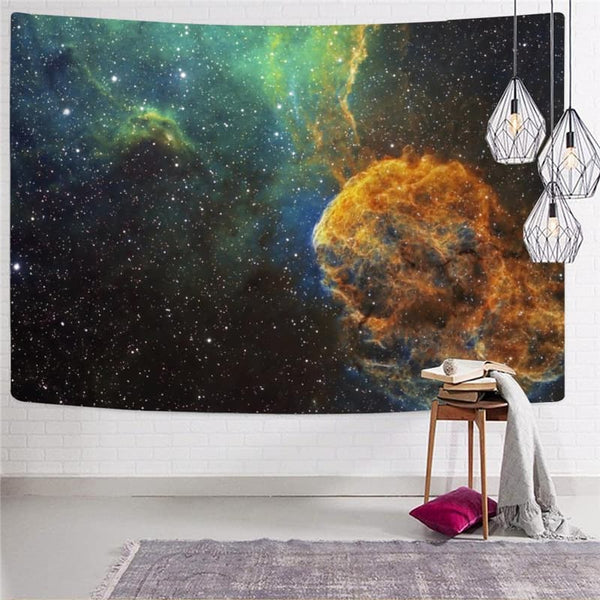 
Galaxy Tapestry Space Rug Wall Universe Tapestries Colorful Tenture Mandala
                