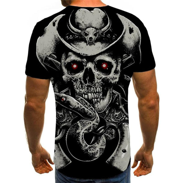 
Skull T shirt Men Snake Anime Clothes Animal Funny T shirts Hip Hop Shirt Print
                